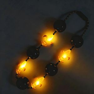 Collier de perles irisées lumineuses à 4 LED clignotantes pour femmes, idéal pour le Mardi Gras et les fêtes de Thanksgiving - ISHINE - Product Image 3