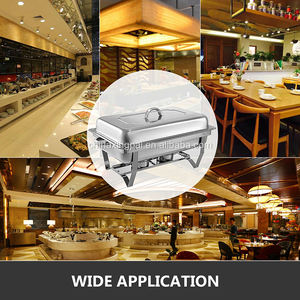 XINGPAI Equipo de catering Gran capacidad Platos de frotamiento Buffet Catering Calentador de alimentos de buffet de acero inoxidable - Product Image 4