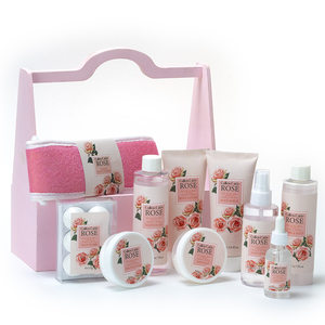 Ensemble de Douche Rose Personnalisé pour Femme – Soin Corporel Hydratant et Nettoyant – Cadeau de Saint-Valentin – Lotion Lavante Luxueuse pour les Mains – <span class=keywords><strong>Spa</strong></span> - Product Image 6