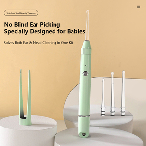 Kit de Nettoyage d'Oreilles pour Bébé VH avec Lumière LED, Cure-Oreilles Visuel, Extracteur de Cérumen Sûr à Tête Ronde et Embout Souple pour Bébés et Enfants - Product Image 2