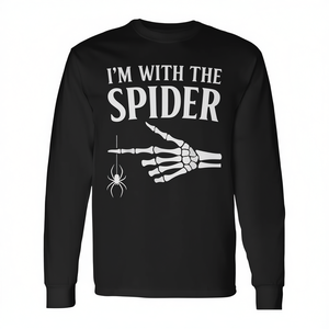 Camiseta de manga larga con diseño de mano de esqueleto de Halloween de Spider-Man - Product Image 2