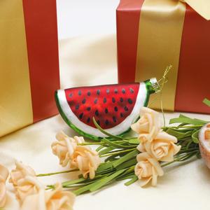 Adorno Navideño de Cristal en Forma de Bola con Diseño de Fruta Impreso con UV de 8 cm, Color Rojo o Personalizado - Product Image 4