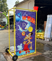 Jeu de baignoire à eau gonflable géante pour l'été, version sac à roulettes, en métal, facile à installer, pour 1 personne