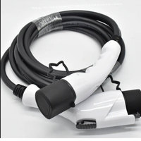 IEC 62196 type 2 électrique 2 prise voiture noir câble connecteur ev