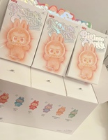 Оптовая продажа: 100% Оригинальные плюшевые игрушки Labubu Mini V3 The Monsters Big Into Energy Vinyl Plush Macarom Have a Seat Blind Box