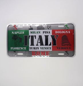 Souvenir personalizado coche decorativo Metal aluminio señal coche matrícula - Product Image 1