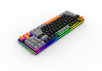 Keyboard Gaming Kustom Baru dengan Lampu Latar Pelangi, Antarmuka USB, Anti-Ghosting, Bahan ABS, Ukuran Penuh untuk Laptop PC, Tahan Air