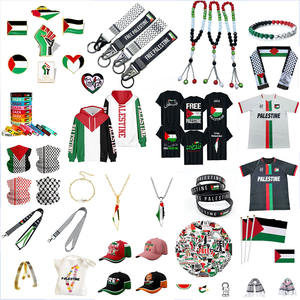 Kaus lengan pendek leher bulat Logo cetak Palestina musim panas kustom promosi - Product Image 5