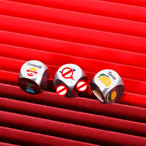 6 caras D6 Bar Party Pub Fun Toy Funny Sexy Roll Play Adult Family Metal Love Sex Color Position Naughty Dice - Product Image 2