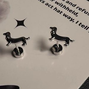 Boucles d'oreilles populaires pour petits chiens de type <span class=keywords><strong>Teckel</strong></span>, style dessin animé mignon, polyvalentes pour usage quotidien des adultes, vente en gros - Product Image 2