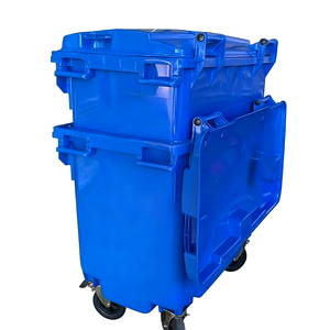 Large Outdoor <strong>Cleaning</strong> HDPE Industrial <strong>Mobile</strong> Reusable Recycle Pedal Plastic Dust Garbage Waste Wheelie <strong>Bin</strong> with Forklift Base - Product Image 3