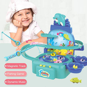 Nuovo Stile Educativo per Bambini Interactive Giocattoli di Pesce Divertente Indoor Batteria Operated Gioco di Pesca Set Giocattolo con la Musica - Product Image 2