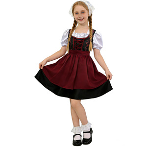 Bavarian Traditional Dress For Children Oktoberfest Costume Set Polyester Material Europe America Southeast Asia Spring 2026 - Product Image 3