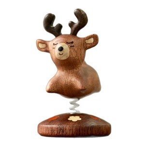 Adorno de madera de ciervo YiTao, decoración navideña móvil de primavera, regalo para el hogar y el escritorio - Product Image 5