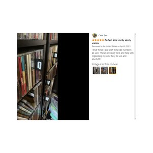 Diviseurs de livres de bibliothèque personnalisés pour étagères avec autocollants diviseurs de DVD séparateurs de Section diviseurs de <span class=keywords><strong>CD</strong></span> séparateurs de cartes de bac - Product Image 5