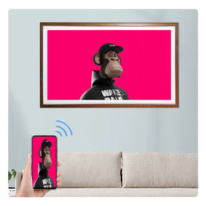 Cadre <span class=keywords><strong>photo</strong></span> numérique 43 pouces 4K Ultra HD avec horloge, prise en charge MP3 MP4, connexion Wi-Fi, écran mat anti-reflets, <span class=keywords><strong>application</strong></span> <span class=keywords><strong>gratuite</strong></span> - Product Image 1