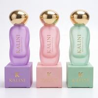 Flacon de parfum de luxe rechargeable en verre vide de 100 ml, avec étiquette personnalisée et boîte, directement de l'usine