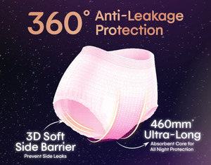 Culottes absorbantes jetables pour femmes, type serviette hygiénique - Product Image 6