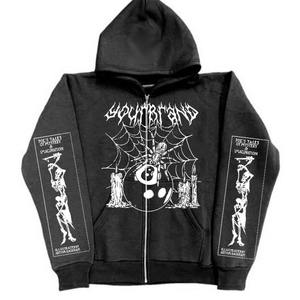 Felpa con <span class=keywords><strong>Cappuccio</strong></span> Unisex Personalizzata OEM 100% Cotone French Terry Streetwear Invernale con Tecniche <span class=keywords><strong>di</strong></span> Lavaggio e Ricamo 3D Spider-Man - Product Image 1