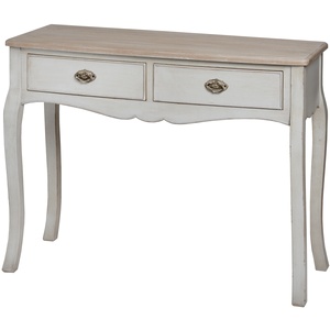 Table <span class=keywords><strong>console</strong></span> classique <span class=keywords><strong>en</strong></span> <span class=keywords><strong>bois</strong></span> blanc avec un large tiroir pour meubles de couloir - Product Image 5