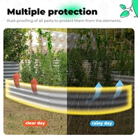 Lit de jardin surélevé en métal écologique Nouveau design Jardinière d'extérieur Lits de culture de jardin pour légumes et fleurs