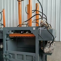 Presse à balles hydraulique verticale de machine industrielle semi-automatique pour la nourriture de textile de papier de rebut de carton-cas en plastique en métal