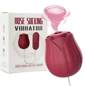 USA Warehouse Rose Vibrator Toy for Feamles Clitoris Stimulation Massage Masturbation Products Powerful Sex Toy Online Shop