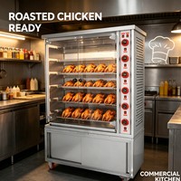 Four à rôtir et fumoir à viande commercial électrique et à gaz pour la restauration