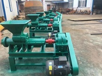 Machine de fabrication de charbon à chicha en Indonésie, ligne de production de charbon à chicha, machine à charbon compressé 15 kW