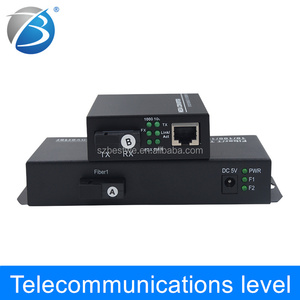 Convertidor de Fibra Óptica Ethernet WDM de 10/100/1000, Convertidor de Medios Gigabit Ethernet - Product Image 6
