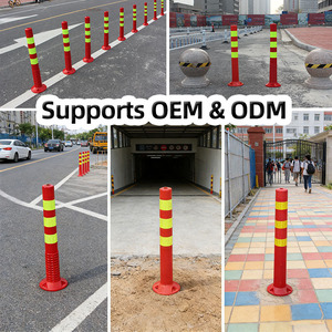 Гибкий дорожный предупредительный столбик для безопасности на улице, 73 см, из полиуретана, защита IP65, светоотражающий, поддержка OEM и ODM - Product Image 2
