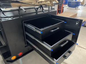 Viral 2025 Du chantier au camping Remorque utilitaire multifonction avec rangement résistant aux intempéries <span class=keywords><strong>Attelage</strong></span> à dégagement rapide - Product Image 3