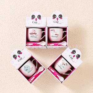 Juego de <span class=keywords><strong>Tazas</strong></span> de Café de Cerámica con Diseño de Dibujos Animados para el <span class=keywords><strong>Desayuno</strong></span> Familiar, de Alta Calidad, con Logotipo Personalizado, Venta al por Mayor - Product Image 5