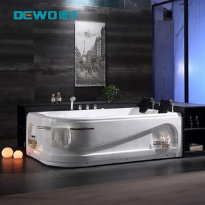 Baignoire moderne minimaliste triangulaire en acrylique pour 2 personnes, 1,8 m, <span class=keywords><strong>chauffage</strong></span> à température constante, 16 jets, baignoires spa pour usage intérieur en villa - Product Image 3