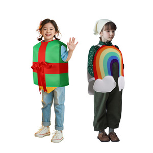 Costume d'éponge pour enfants, robe de monstre verte pour filles, vêtements de performance cosplay - Product Image 2