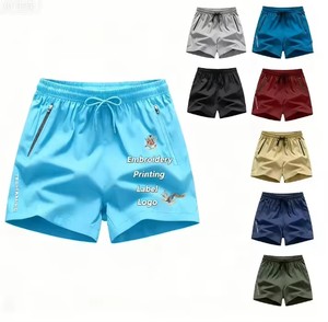 Pantalones Cortos Deportivos Casuales para <span class=keywords><strong>Hombre</strong></span> con Logotipo Personalizado, de Secado Rápido, con Cierre de Cordón, ODM, Marca Privada, para Gimnasio, Running, Fitness, Entrenamiento, Deportes - Product Image 1