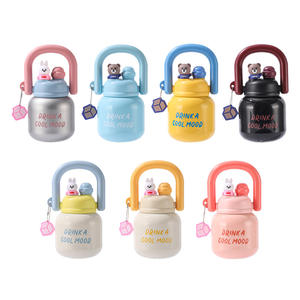 Botella de Agua Aislada para Niños Drink A Cool Mood, Acero Inoxidable 304, Tapa Doble, Portátil, para Deportes al Aire Libre - Product Image 4