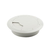 Passe-câble rond en plastique 35/50/53 pour meubles, placards, bureau d'ordinateur et bureau de travail