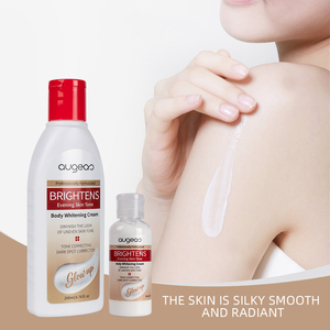 Vente en gros de lait corporel éclaircissant pour la peau Augeas Natural Brighten, crème hydratante pour le corps, blanchiment instantané pour les peaux noires - Product Image 1