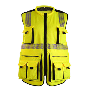 Gilet de sécurité haute visibilité certifié ANSI Classe 1 EN 20471, réfléchissant, multi-poches, couleurs et logo personnalisables (OEM/ODM) - Product Image 1