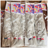 Vente en gros Europe : Tresses synthétiques pré-étirées Yaki Texture TZ de 48 pouces, 180g, 2 paquets, cheveux à tresser Jumbo, très demandées