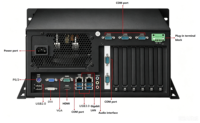 Computadora Integrada de 6 Puertos COM RS232 RS485 RS422, 2 LAN Gigabit Intel, Intel Core I3 I5 I7 de 14ª Generación, DDR5, PCIe X16, M2, Montaje en Pared
