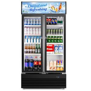 Enfriador de Bebidas Vertical Comercial REBIRTH RB de 36 Pies Cúbicos, 2 Puertas de Vidrio, 4 Estantes Ajustables, Pantalla LED, Aprobado por ETL - Product Image 2