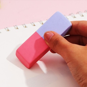 Gomma colorata 2 colori creativa per studenti, pulita e senza graffi per bambini - Product Image 2