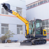 2/3/4/5/6/8/10 Ton Excavator Mini Elektrik Kompak Crawler Mini Digger Excavator Kecil Dengan Kabin untuk Konstruksi Harga Pabrik