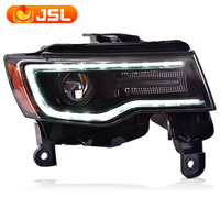 Ensemble Phares Améliorés LED pour Jeep Grand Cherokee 14-21, Feux de Jour et Clignotants, Accessoire Automobile