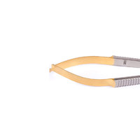 Ciseaux micro-surgicaux de précision à ressort, en acier inoxydable, lames courbées, outil chirurgical, logo personnalisé, instruments de neurochirurgie
