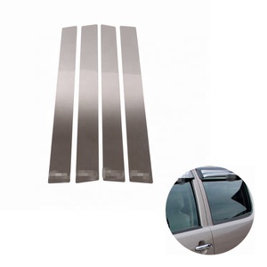 For Vigo 2005 2010 2012 Car <b>Window</b> Pillar <b>Cover</b> Pillars Post Trim Car Steel Molding Sticker - Product Image 1