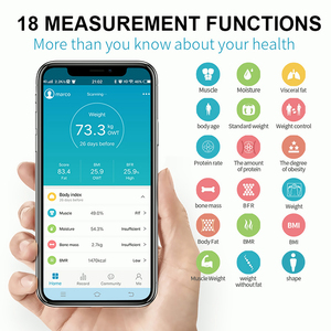 Smart Multifunction <strong>Digital</strong> Body Fat <strong>Scales</strong> With Free APP &amp; SDK Provides Personal Electronic Body Analysis - Product Image 3