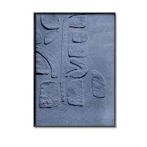 Peinture à l'huile murale de style architectural, décoration intérieure de maison, peinture sur toile faite à la main, texture 3D, encadrée, décoration d'intérieur - Product Image 6